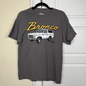 Ford Bronco T-Shirt Men's Medium Grey Official Licensed Ripple Junction Graphic